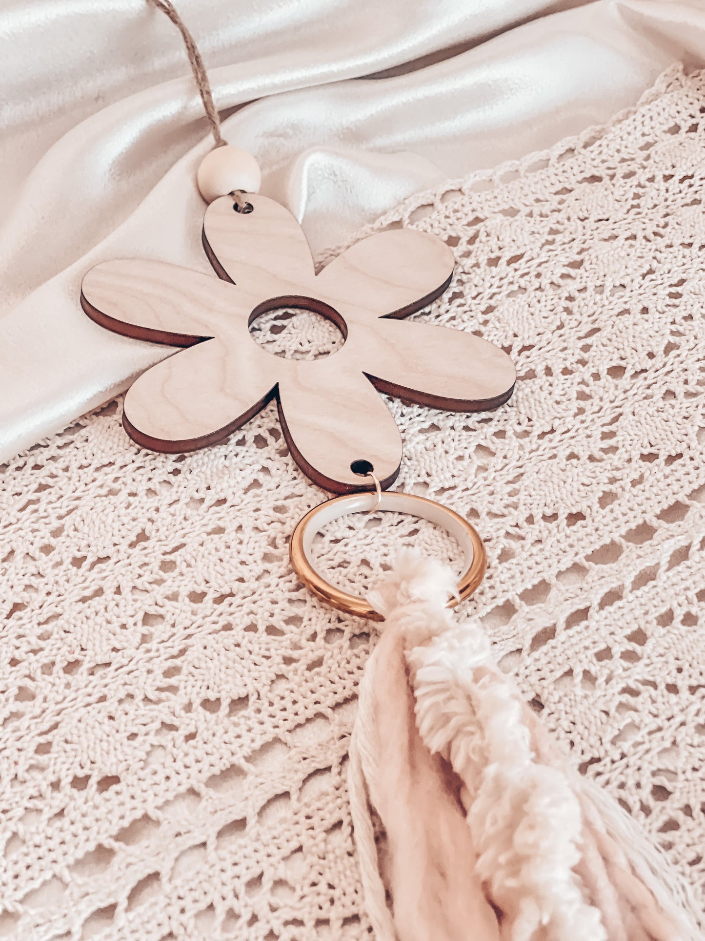 Macramé Wall or Rear Car Mirror Hanger