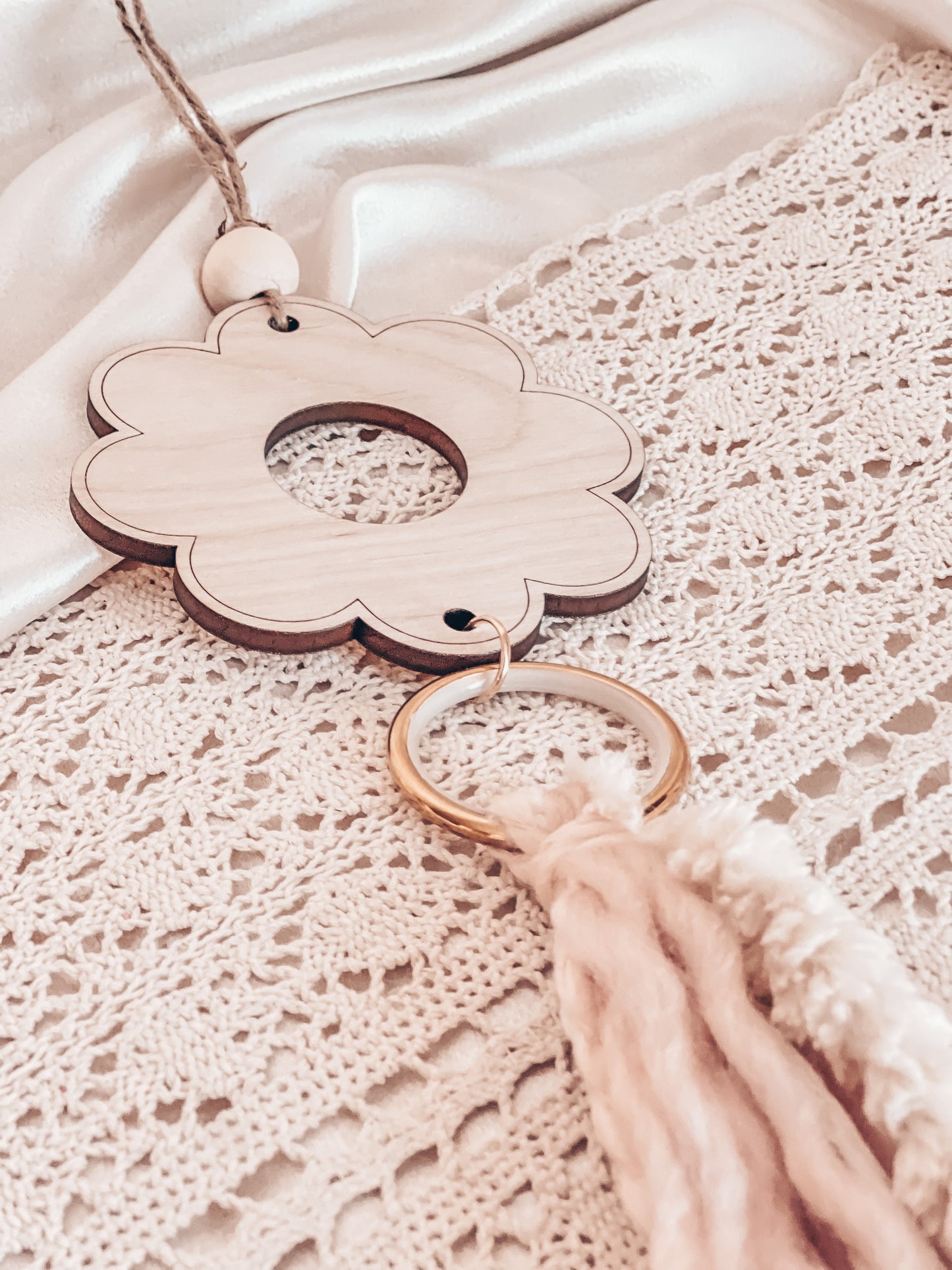Macramé Wall or Rear Car Mirror Hanger